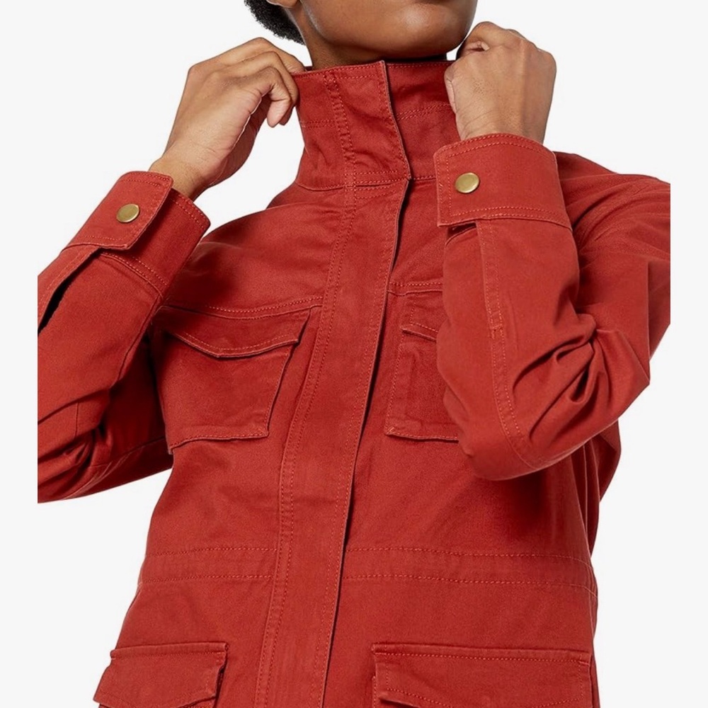 Amazon Essentials Red Utility Jacket - image 2